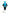 Déguisement Père Fouettard turquoise homme