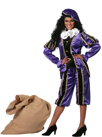 Déguisement Père Fouettard violet femme
