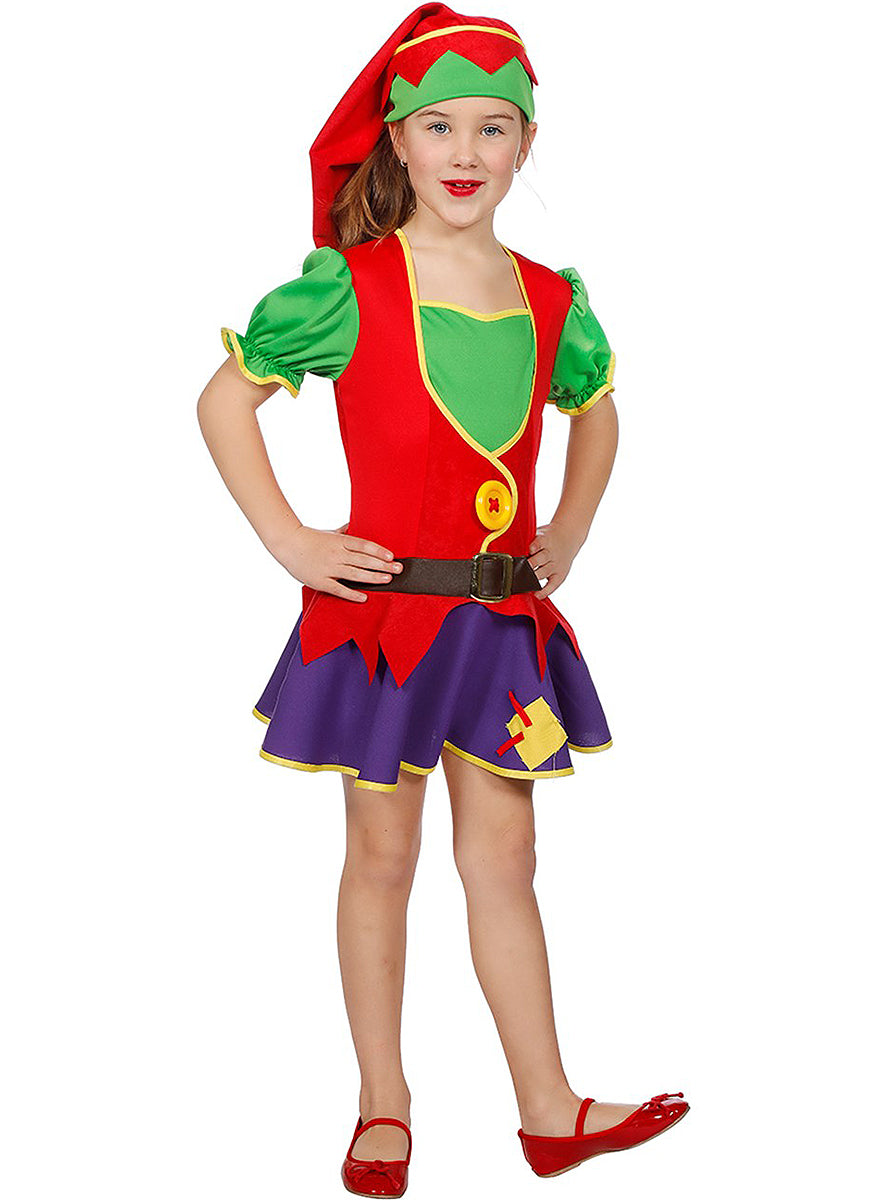 Déguisement lutin de noël fille