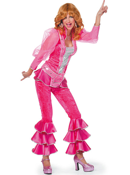 Déguisement Mamma Mia deluxe rose femme - Abba