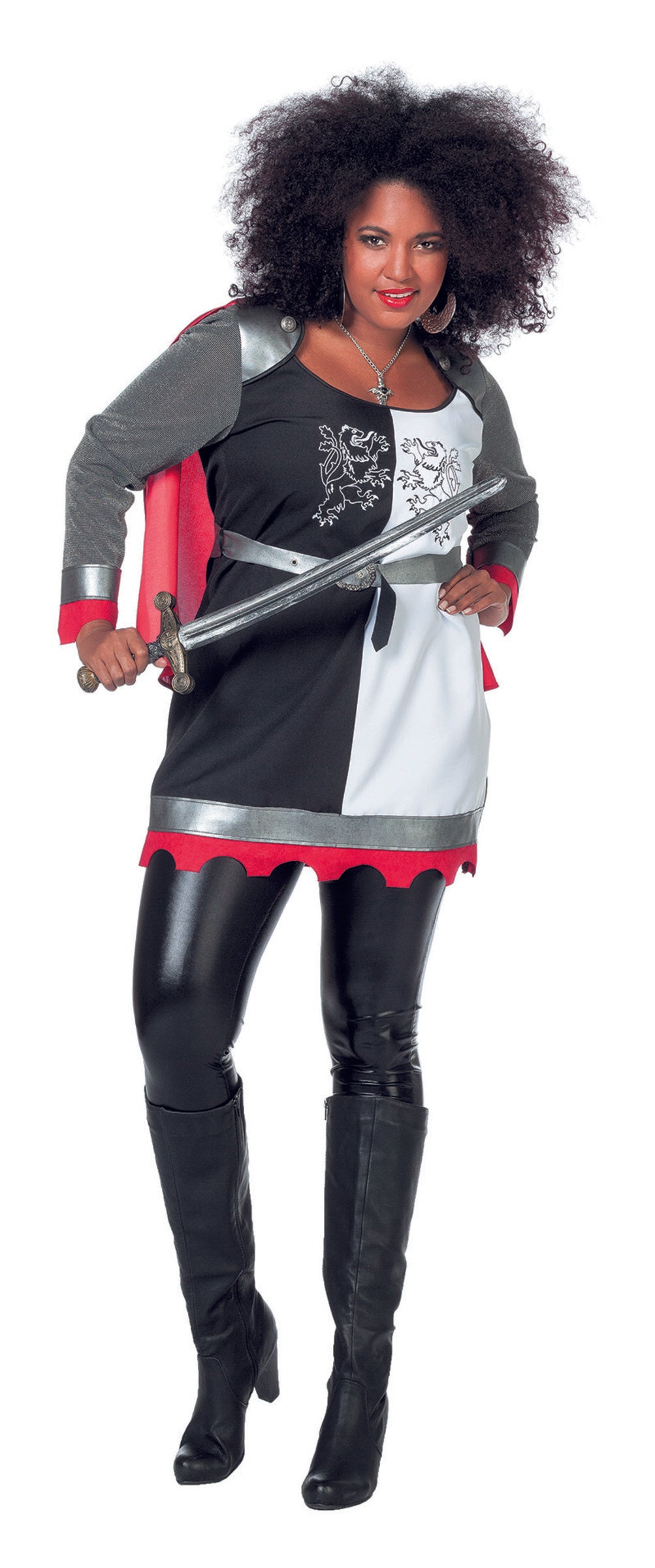 Déguisement chevalier gris femme
