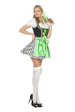 Dirndl vert femme