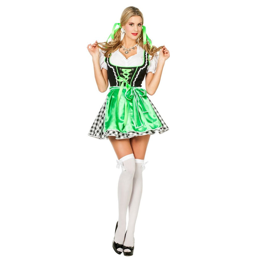 Dirndl vert femme