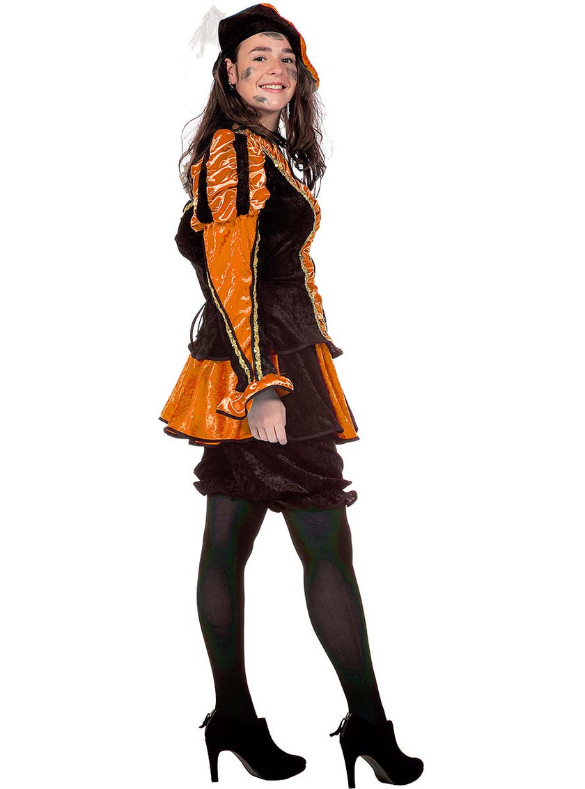 Déguisement Père fouettard St Nicolas orange femme