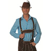 Chemise tyrolien bleu Oktoberfest homme