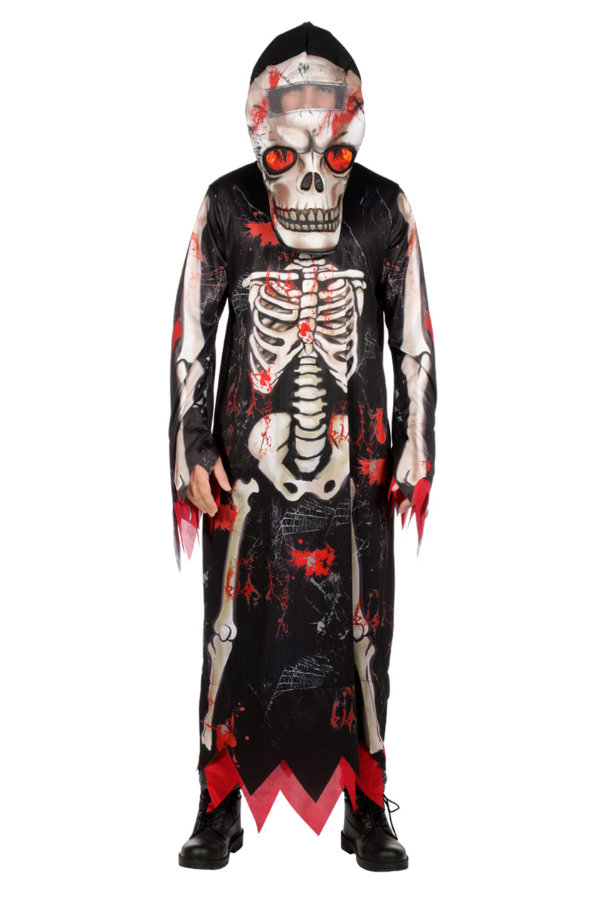 Déguisement squelette moissonneur homme
