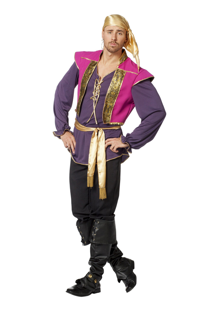 Déguisement gitan violet homme