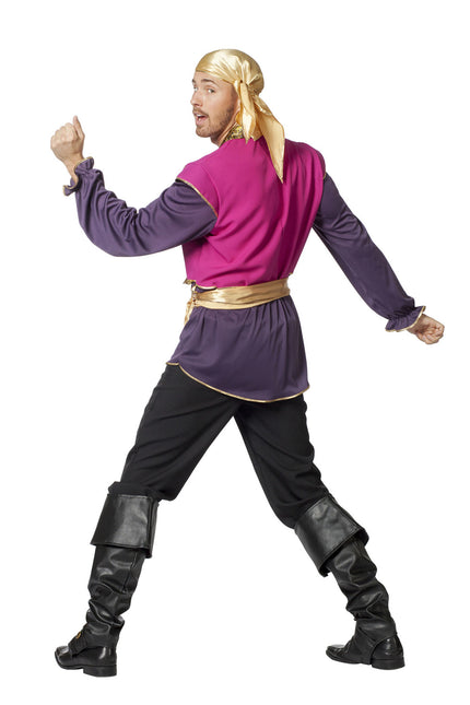 Déguisement gitan violet homme