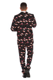 Costume Motif Flamant Rose
