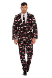 Costume Motif Flamant Rose