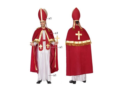 déguisement de pape 4pcs homme taille xl