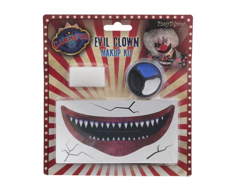 set de maquillage clown d''horreur 5pcs