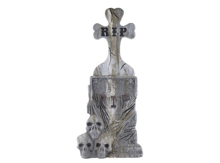 pierre tombale rip avec croix 106x45cm