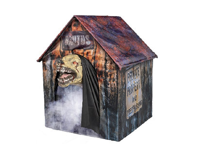 niche avec chien zombie motorisé et lumineux 40x55cm