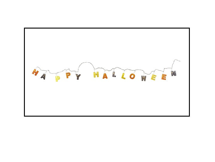 guirlande lumineuse happy halloween 14 led''s 1.3m