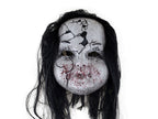 masque coque d''horreur fillette scary baby avec cheveux