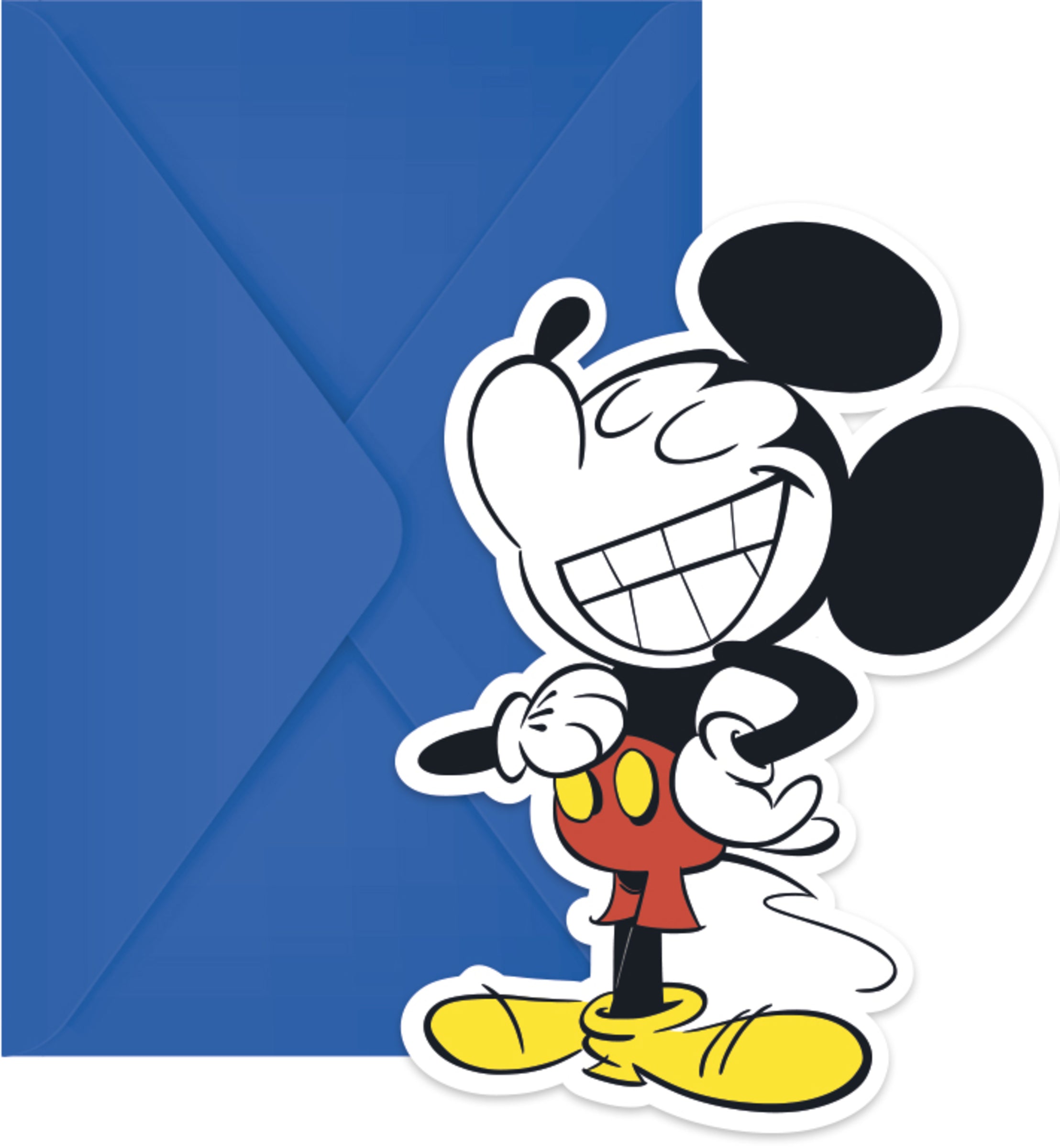 6 invitations Mickey Mouse