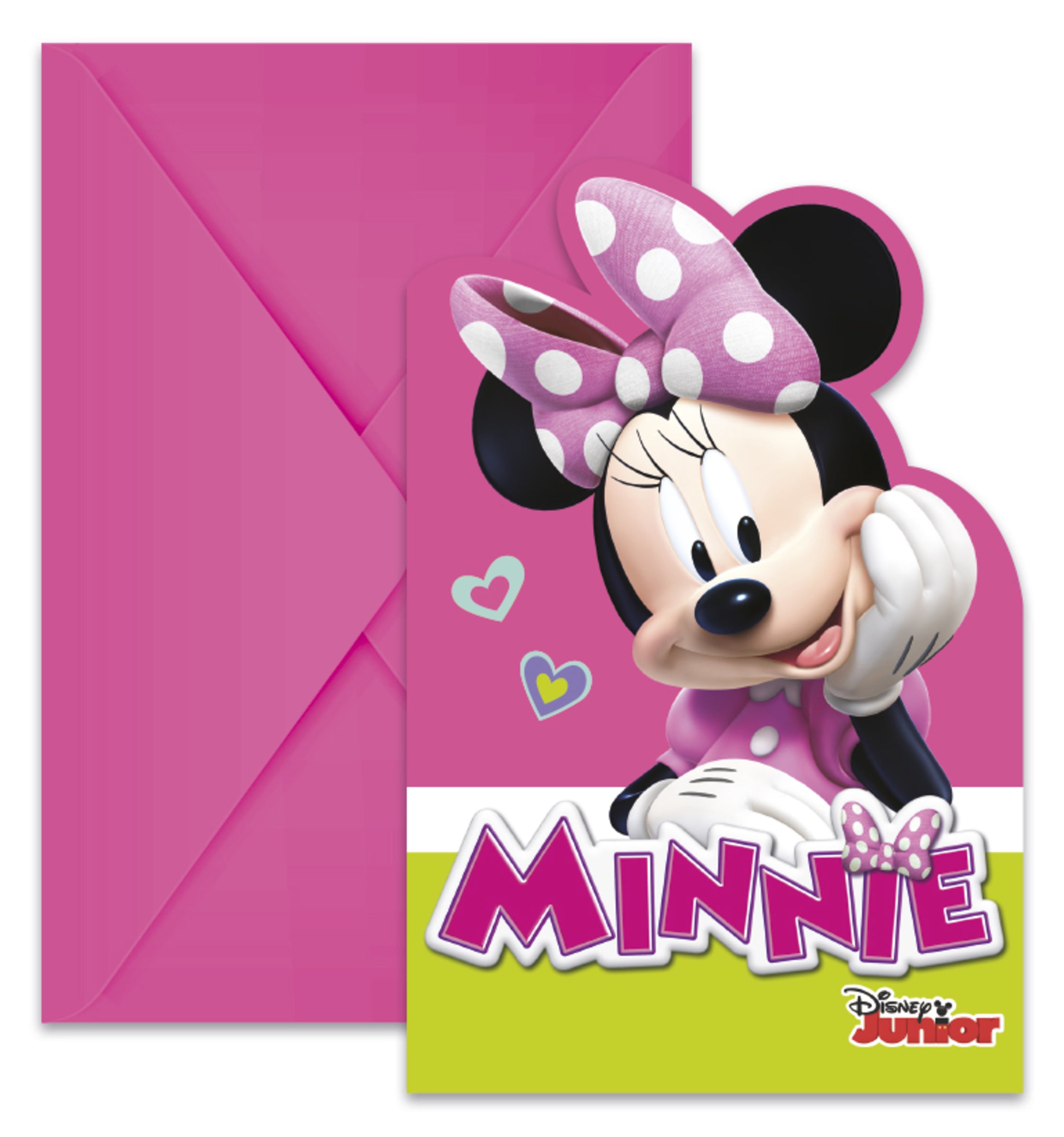 6 invitations Minnie Mouse Junior