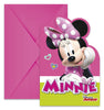 6 invitations Minnie Mouse Junior