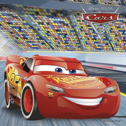 20 Serviettes en papier Cars 3