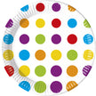8 grandes assiettes Color Dots