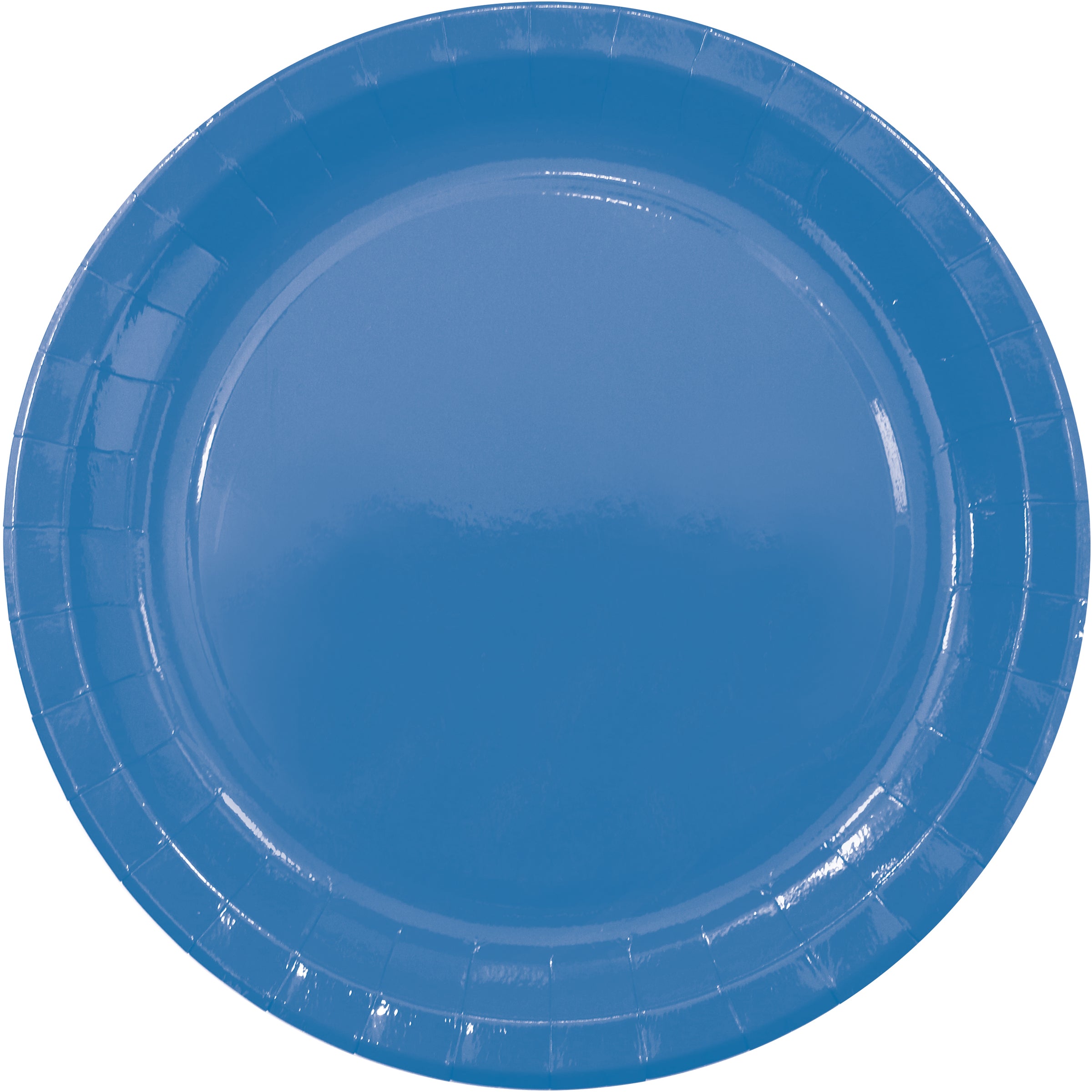 8 assiettes bleus (23cm) - Gamme couleur unie