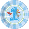 8 grandes assiettes Boy's First Birthday