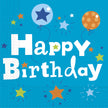20 Serviettes en papier Happy Birthday Boy