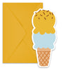 6 invitations Ince Cream Passion