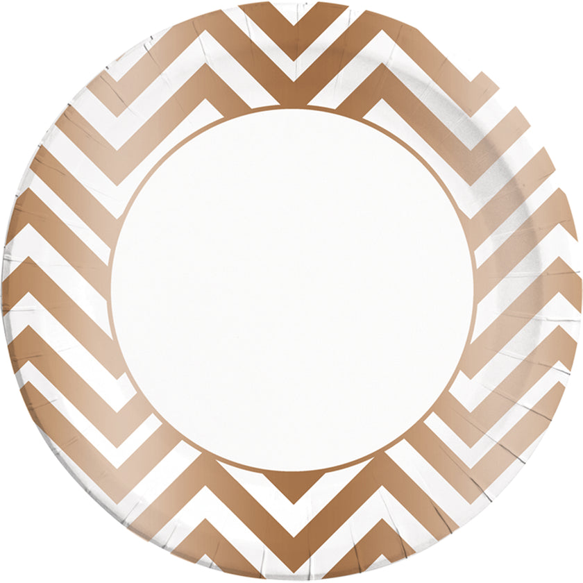 8 grandes assiettes Collection Cuivre