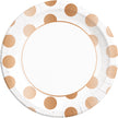 8 grandes assiettes Dots Collection Cuivre