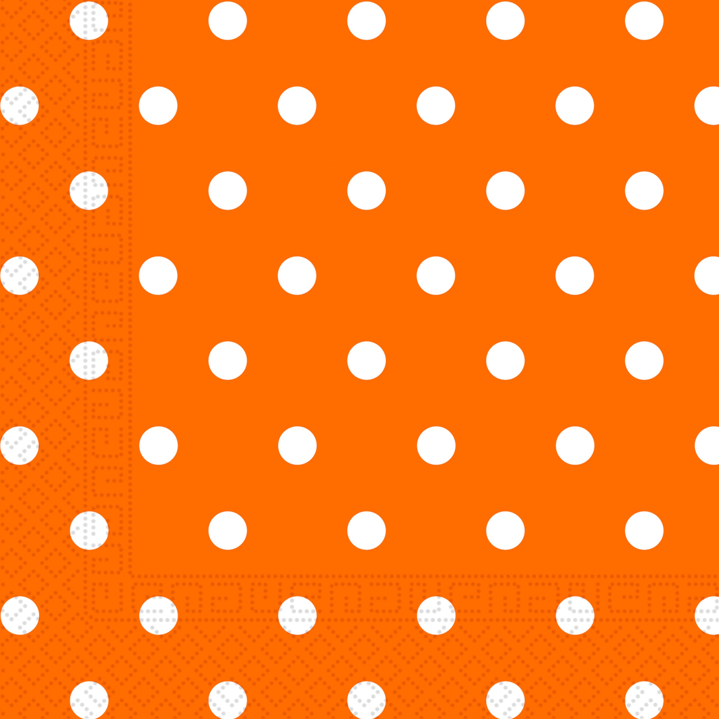 20 Serviettes en papier Orange Dots
