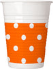 8 gobelets Orange Dots