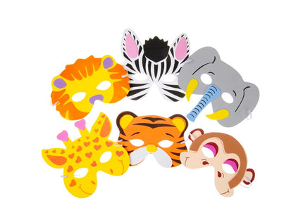 masque mousse animaux sauvages mix enfant