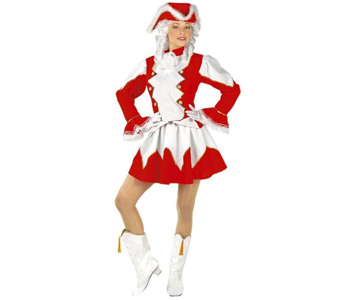 déguisement de majorette rouge taille s