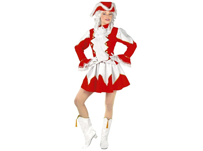 déguisement de majorette rouge 5pcs taille l