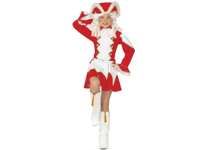 déguisement de majorette rouge enfant 5pcs taille 128cm