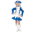 déguisement de majorette bleu enfant taille 116cm