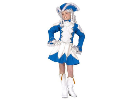 déguisement de majorette bleu enfant 5pcs taille 128cm