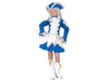 déguisement de majorette bleu enfant 5pcs taille 128cm