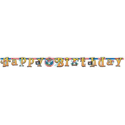 Guirlande Happy Birthday Pirate Party