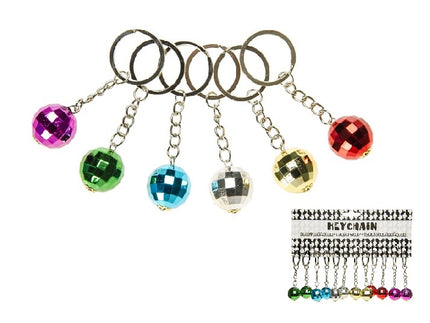 porte-clefs boule à facettes mix 2cm