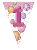 Lot 1º anniversaire rose