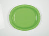 8 plateaux ovales verts- Gamme couleur unie
