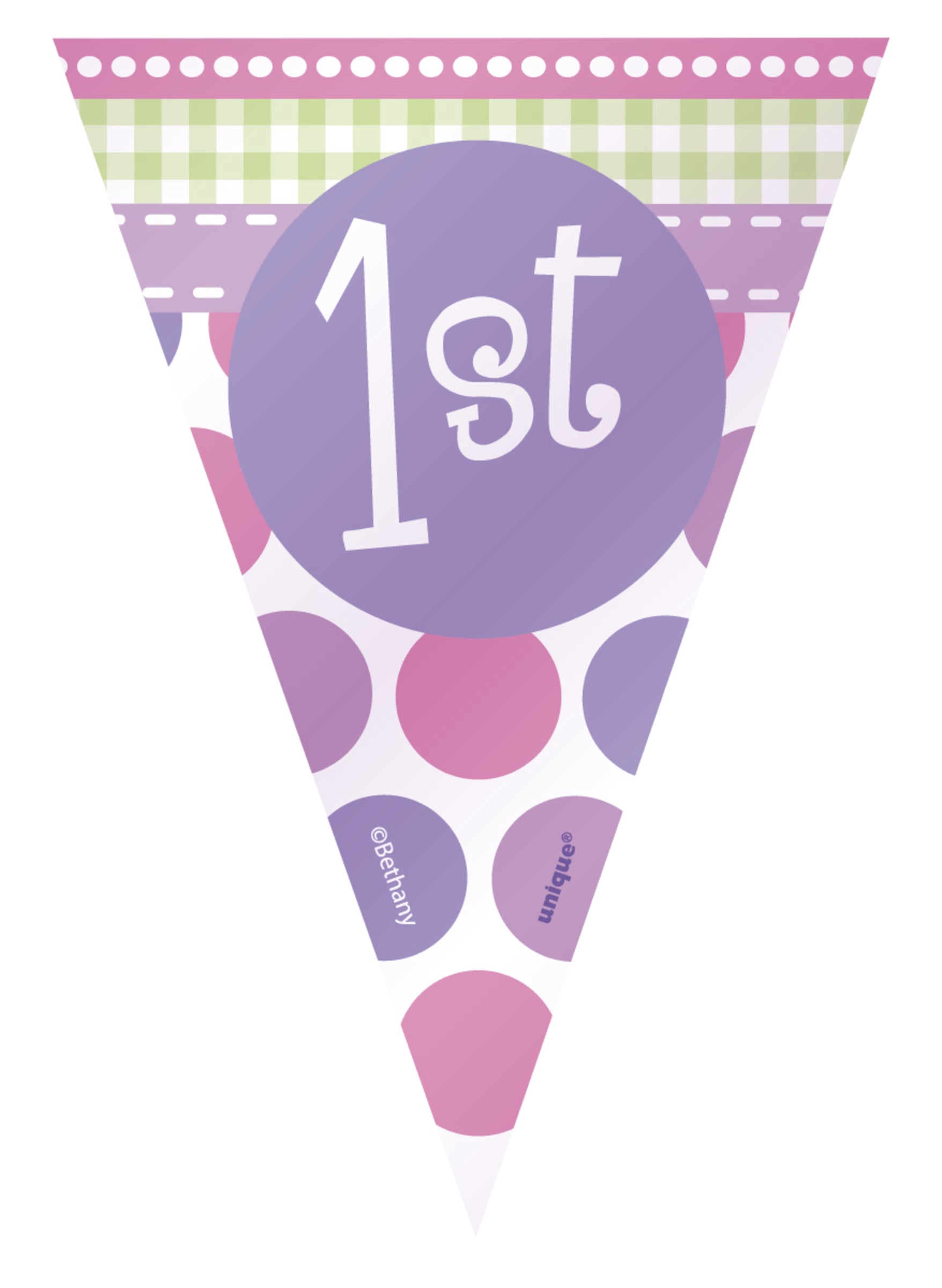 Set 1º anniversaire papillon rose