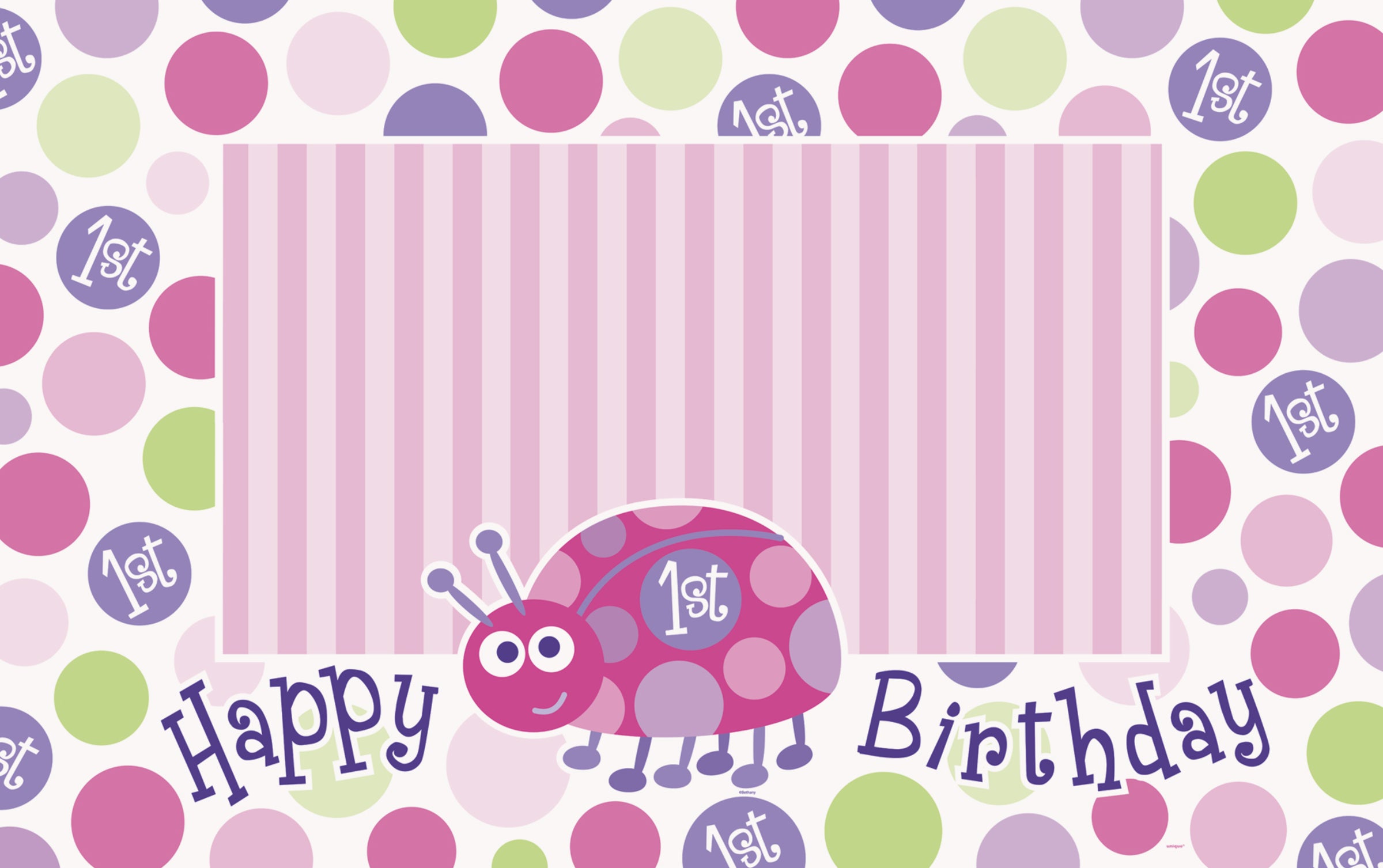 Set 1º anniversaire papillon rose