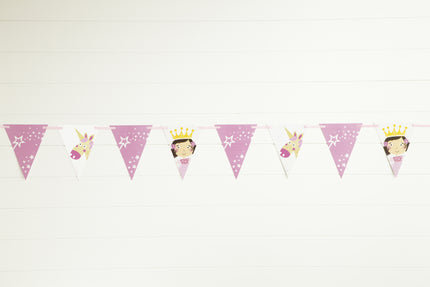 Guirlande de fanions licorne rose- Magical Unicorn