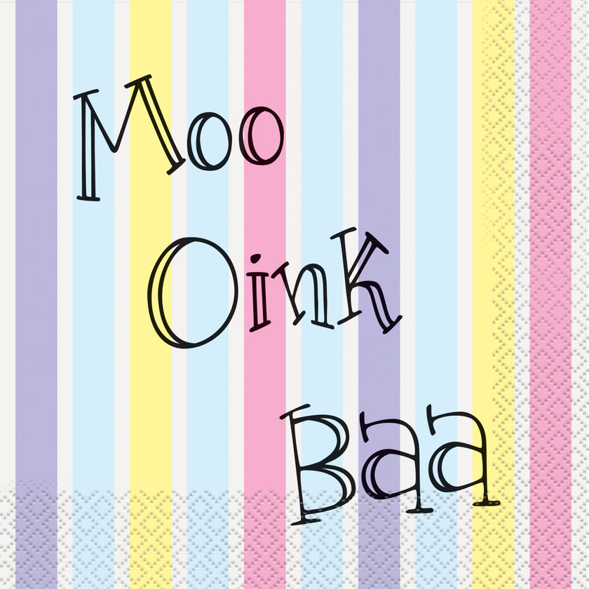 16 Serviettes en papier - Farmyard Party