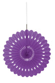 Rosace en papier violet - Gamme couleur unie