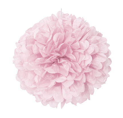 Pompon décoration rose clair - Gamme couleur unie